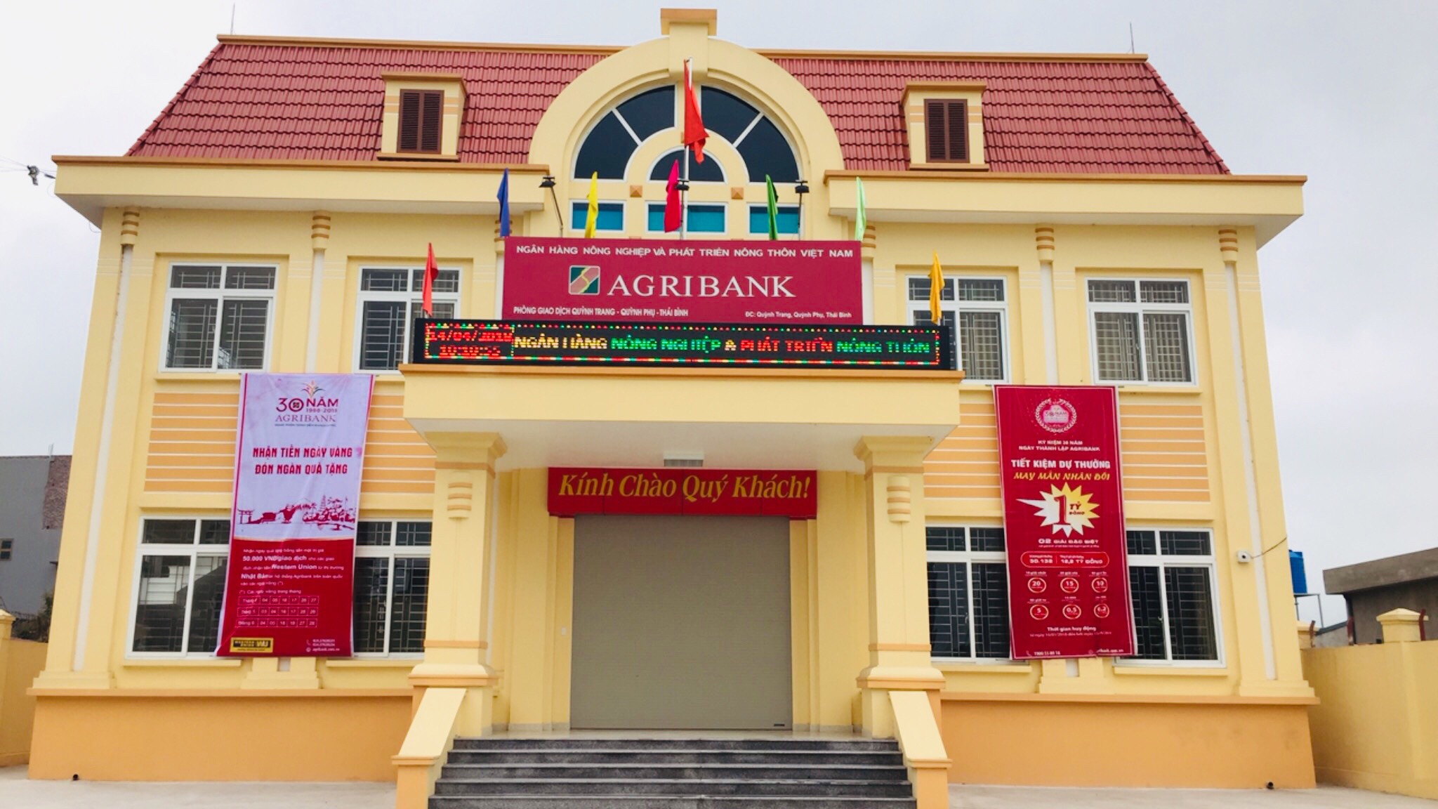 Trụ sở giao dịch Agribank Quỳnh Trang, huyện Hưng Hà